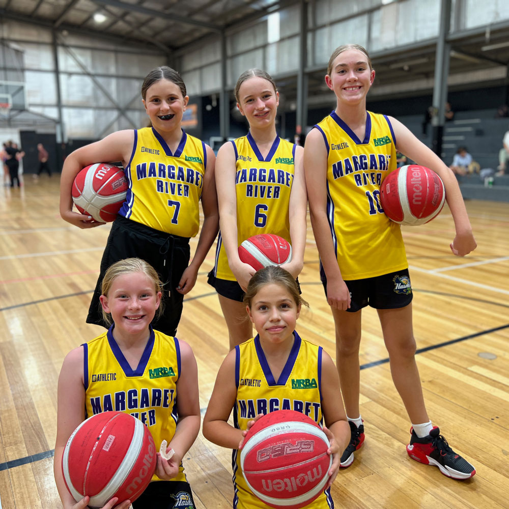 girls-team Junior girls team Margaret River Basketball